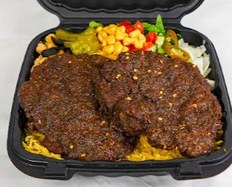 GYRO KING signature dishes Lamb over Rice
Chicken Gyro
Fish Salad